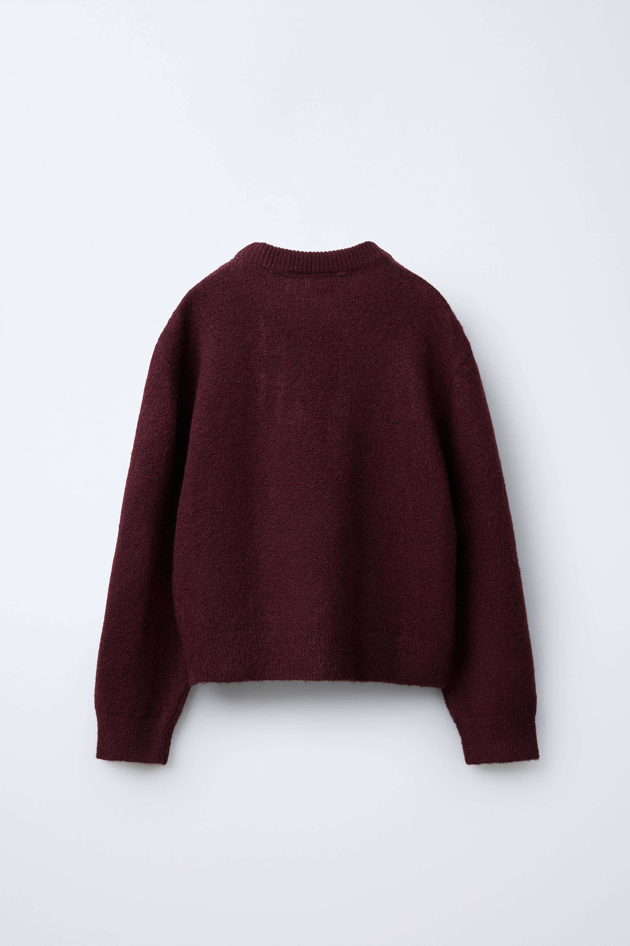 PULL EN MAILLE AVEC CHIEN BRODÉ